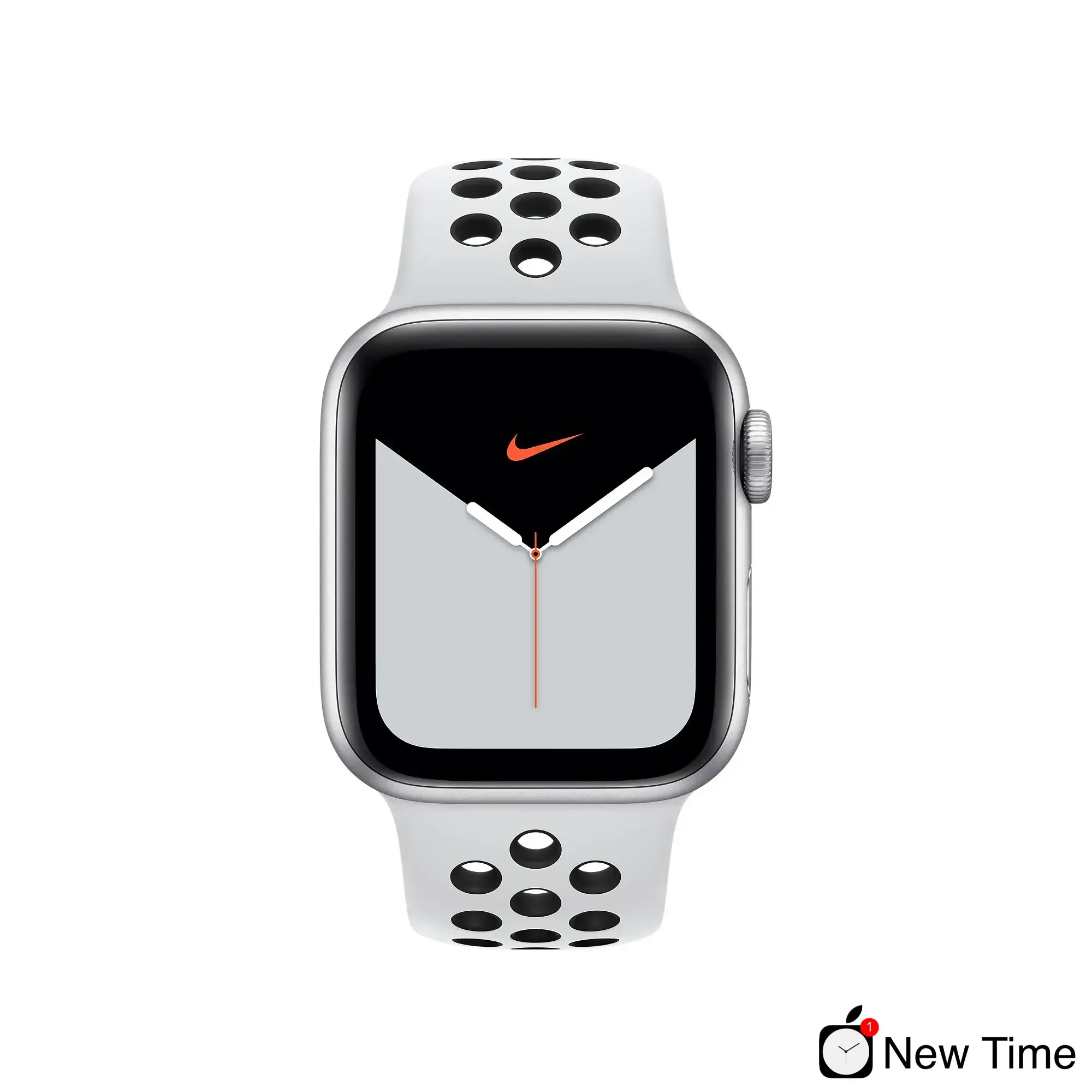 Ремінець Apple Pure Platinum / Black Nike Sport Band (MQ2J2 / MTMQ2) для Apple Watch 38/40/41/42mm